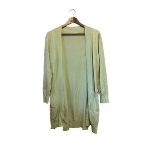 Cherish green long‎ sleeve cardigan size large